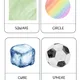 Three-part cards - COLOR, SHAPES, BODIES 3