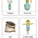 Three-part cards - GARDEN 4