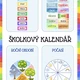 Kalendář do školky - dny v týdnu, měsíce, roční období, počasí 2