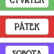 Kalendář do školky - dny v týdnu, měsíce, roční období, počasí 5