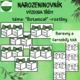 NAROZENINOVNÍK tisk barevně i černobíle, téma: BOTANICAL, rostliny 2