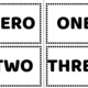 Flashcards - numbers 0-10 5