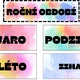 Dny v týdnu, měsíce, roční období 4