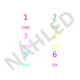 Skládání slov - colours + numbers 3