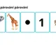 Matematické dovednosti - kartičky - čísla a grafická znázornění čísel pomocí zvířátek 6