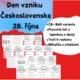 Den vzniku Československa- 28. říjen- běhačka 2