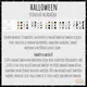 Halloween, stínová skládačka 2