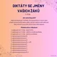 Diktáty se jmény vašich žáků - 3. třída 2