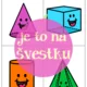 Tělesa - domino, běhačka, kartičky, pracovní list 3