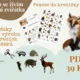 Pexeso do krabičky zvířátka z lesa "čím se živím" 3