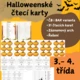 Halloween čtecí karty- čtení s porozuměním 2