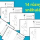 OSOVÁ SOUMĚRNOST - SNĚHULÁCI + sloh (popisování) - 13. sada 2