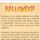 Halloween - práce s textem, slovíčka, spojovačky 3