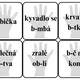 VYJMENOVANÁ SLOVA - HRA DO DVOJIC, TROJIC - PŘEBÍJENÁ 4