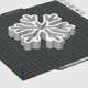 3D tisk - Tácek vločka  3