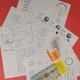 Sluneční soustava - lapbook, omalovánka, čtyřsměrka 1/3 2