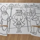 Mikuláš, anděl a čert - omalovánková sada s maxi omalovánkou 2