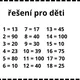 Vánoční matematika - rozcvička na začátek hodiny 7