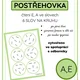 ČTENÍ SLOV POSTŘEHOVKA - PROCVIČENÍ ČTENÍ A, E VE SLOVECH 2