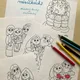 O dvanácti měsíčkách - obrázkové karty a omalovánky 2