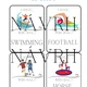 SPORTS - flashcards, I have. Who has? - 2 varianty hry - 108 kartiček 4