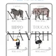 WILD ANIMALS - flashcards, I have. Who has? - 2 varianty hry 2
