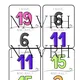 NUMBERS 1 to 20 - flashcards, I have. Who has? - 2 varianty hry 2