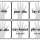 VYJMENOVANÁ SLOVA PO V,Z - HRA DO DVOJIC, TROJIC - PŘEBÍJENÁ 3