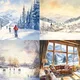 HIVER ET NEIGE - cartes illustrées en français | francouzské obrázkové kartičky 4