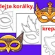 OSOVÁ SOUMĚRNOST - KARNEVAL - MASKY - obrázky k dokreslení - 14. sada 3
