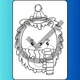 Zimní omalovánky se zvířátky 4