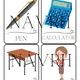 SCHOOL OBJECTS - flashcards, I have. Who has? - 2 varianty hry 3