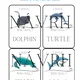SEA ANIMALS - flashcards, I have. Who has? - 2 varianty hry 2