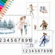 ZIMNÍ SPORTY - počítání a puzzle pro nejmenší 3