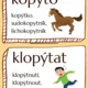 Vyjmenovaná slova po P - demonstrační karty, běhací diktát 3