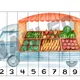 Skládačka dopravní prostředky - do 10, s písmeny nebo jen tak 3