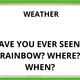 WEATHER - CONVERSATION CARDS 3