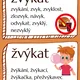 Vyjmenovaná slova po V - demonstrační karty, běhací diktát 3