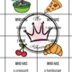 I HAVE, WHO HAS - Food 2