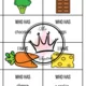 I HAVE, WHO HAS - Food 3