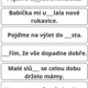 Běhací diktát - dě, tě, ně, bě, pě, vě, mě 3