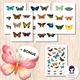 Skládačka s motýly, Puzzle s motýly, symetrické karty 2