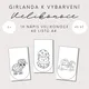 Girlanda k vybarvení - Velikonoce 2