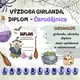 VÝZDOBA ČARODĚJNICE - girlanda, obrázky, diplom 4