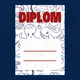 Mořský diplom s motivem ryb 2