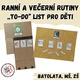 Ranní a večerní rutiny - obrázkový ,,to-do" list pro děti (Montessori) 2