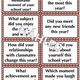 Rapid Fire Questions - School Year Reflection (B2) 2