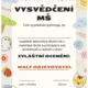 Vysvědčení MŠ 3