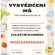 Vysvědčení MŠ 4