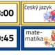 Rozvrh hodin na tabuli 10